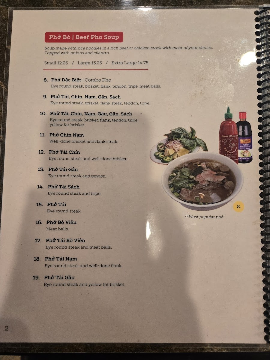 Pho Vietnam Restaurant Menu - Image 6